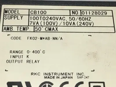 USED RKC CB100 FK02-MAB-NN/A