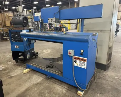 54" JETLINE MODEL #SWC-3A SEAM WELDER WITH SYNCROWAVE 250DX WELDER: YOBRO #23913