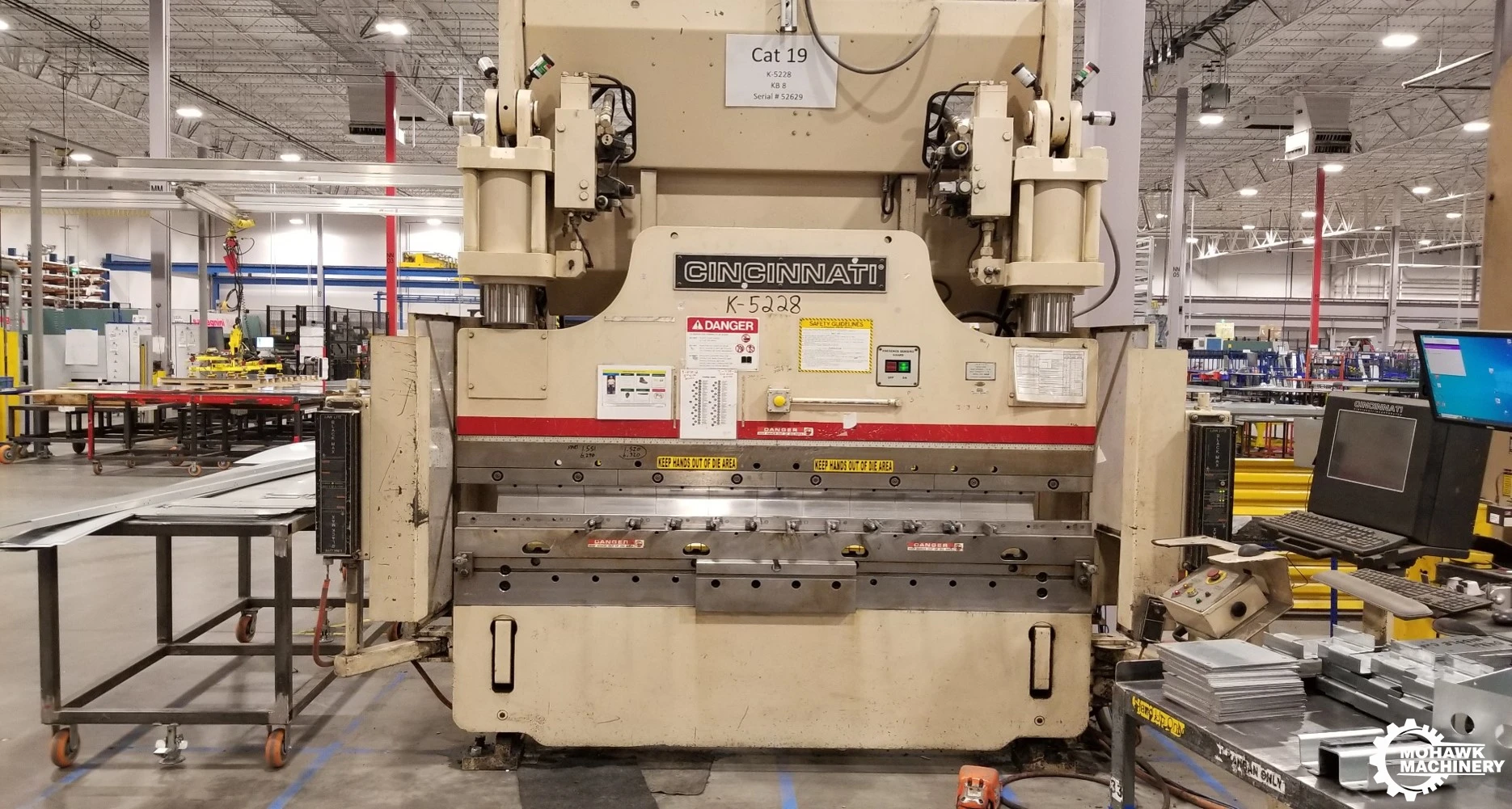 8' CINCINNATI-INC 175 TON "175AFx6FT" AUTOFORM CNC PRESS BRAKE w/AUTOFORM CNC CONTROL