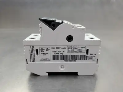 USED Allen-Bradley 1492-FB2C30 30A 600V Fuse Holder.