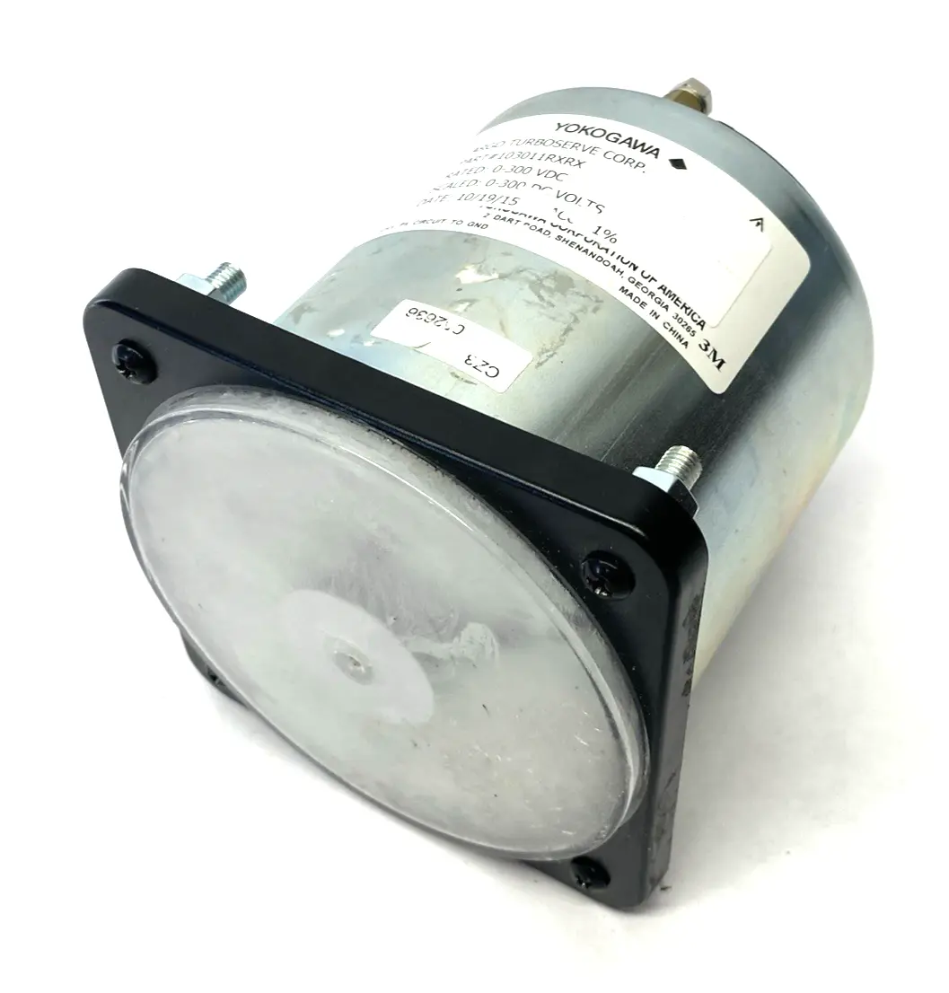 USED YOKOGAWA PANEL METER 0-300VDC NEEDS NEW FRONT PLASTIC SHIELD/FACE
