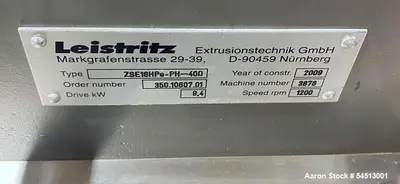 USED LEISTRITZ CORPORATION ZSE18HPE-P