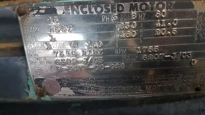 USED US ELECTRIC 15 HP TEXP ELECTRIC MOTOR