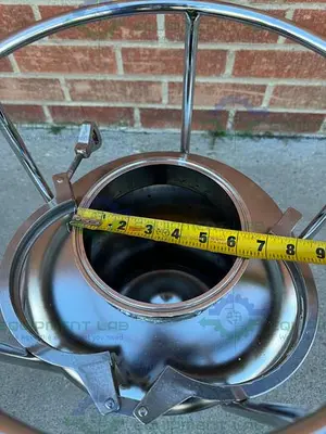 USED ALLOY PRODUCTS 10 LITER STAINLESS STEEL PROCESS / PRESSURE VESSEL 40 PSI