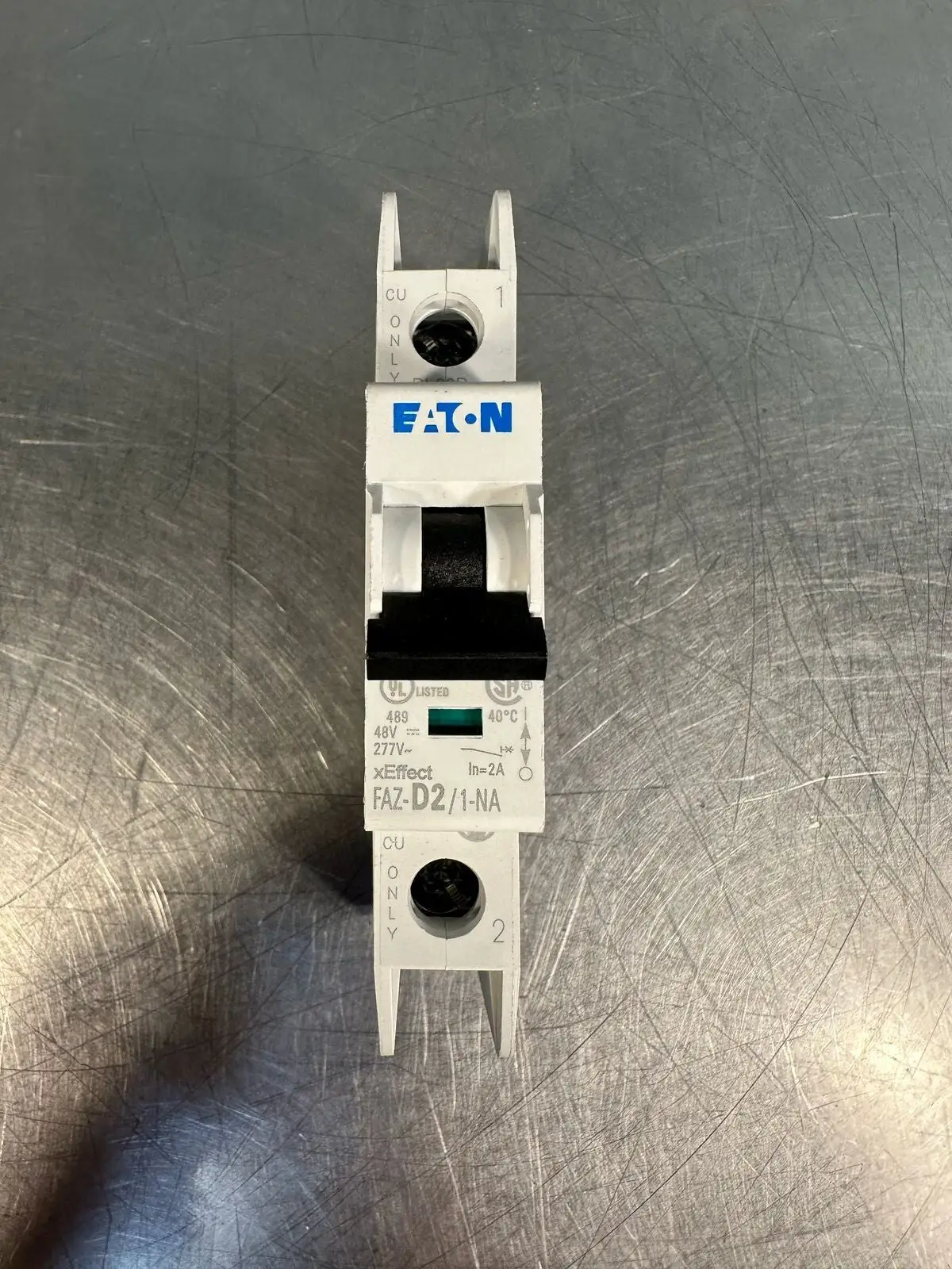 Eaton FAZ-D2/1-NA-SP IEC Miniature Circuit Breaker 2A D 1P 277V (7.3.4)