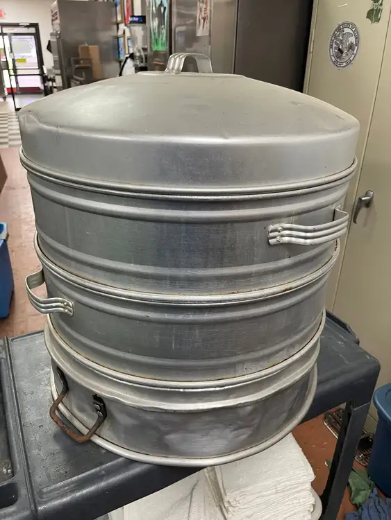 Used Falcon Restaurant Supply Used Aluminum Round Chinese Steamer 22" Diameter Steam Cooking Equipment Illinois US | Falcon Restaurant Supply #1376080