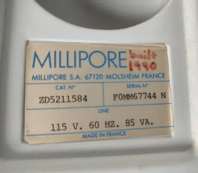 USED Millipore ZD5211584