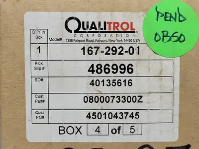 NEW QUALITROL 167-292-01