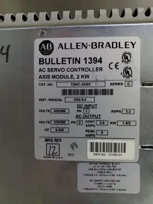Used Allen Bradley 1394C-AM03 Servo Drives | Palmetto Automation #1148629