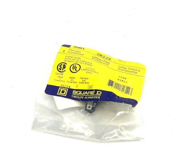 New | in-Stock SCHNEIDER SQUARE D INCANDESCENT PILOT LIGHT 120V RED Light Source Equipment Michigan US | Maverick Industrial Sales #1090144