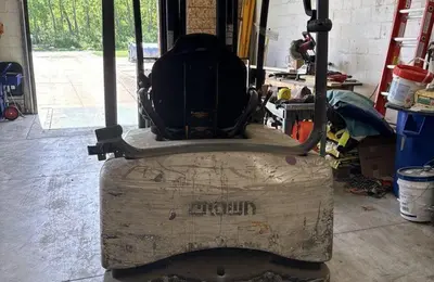 Used CROWN SC5245-35 4-Wheel Sit down Electric Counterbalance Forklifts Illinois US | Mitsubishi HC Capital America #1362921