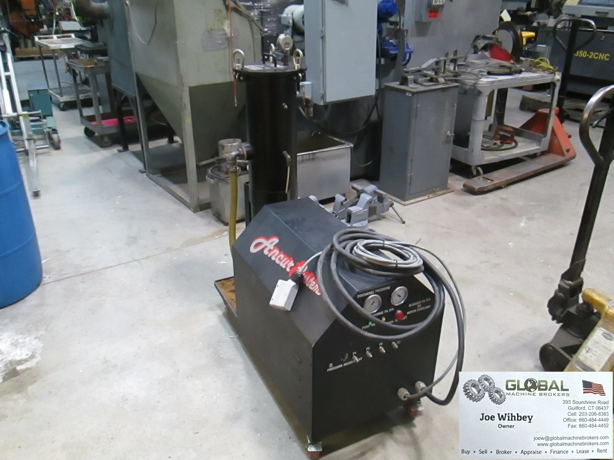Ancut Systems Coolant Filtration System Pump With Rosedale Filter