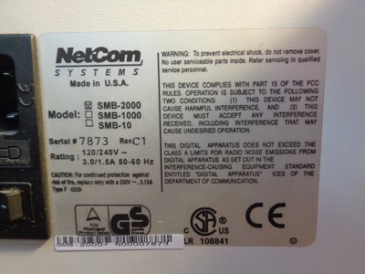 USED NETCOM SYSTEMS SMB-2000