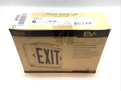 New | in-Stock Hubbell Dual Lite LED Exit Emergency Light 120/277VAC Lighting Michigan US | Maverick Industrial Sales #1400912
