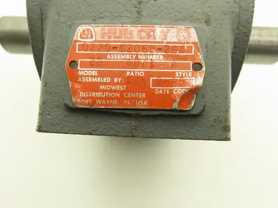 Hub City 0220-62069-264 Worm Gearbox 40:1 Reducer 44rpm 143TC Dual Output