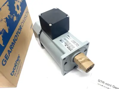 New | in-Stock Brother Induction Motor, 3-Phase, 7.5:1 Ratio, 1/10HP Gearmotors Michigan US | Maverick Industrial Sales #1396097