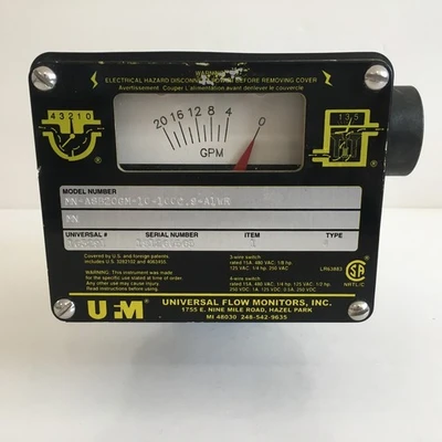 NEW Universal Flow Monitors Inc MN-ASB20GM-10-1000.9-A1WR