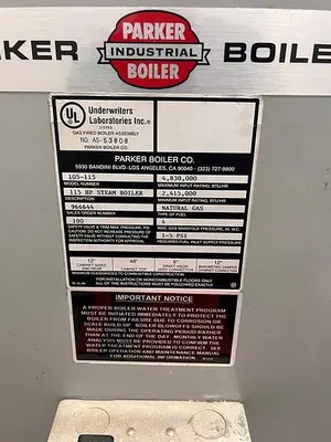 USED 2013 PARKER BOILER 115-HP
