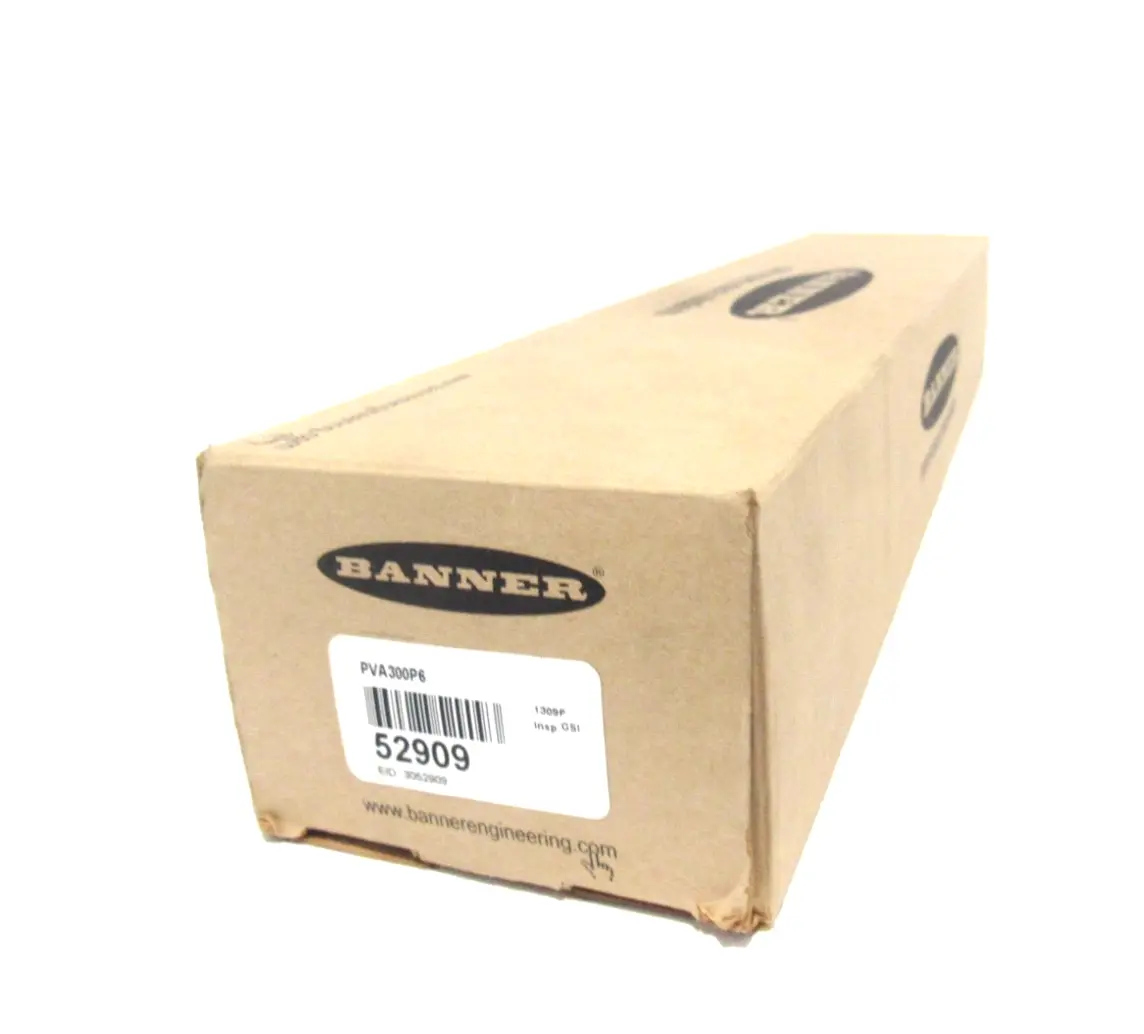 NEW BANNER ENGINEERING PVA300P6 LIGHT ARRAY TRANSMITTER / RECEIVER 53909