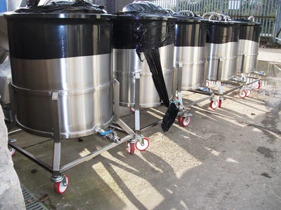 500 L S/S Trolley Tank