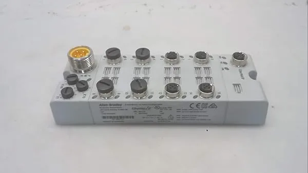ALLEN BRADLEY 1732E-16CFGM12 M12 Input/Output CONNECTORS, IP69K, SELF CONFIGURABLE, ETHERNET, 16 Point, Discrete, DC, M12 Micro Network Connector, I/O Block, ARMORBLOCK