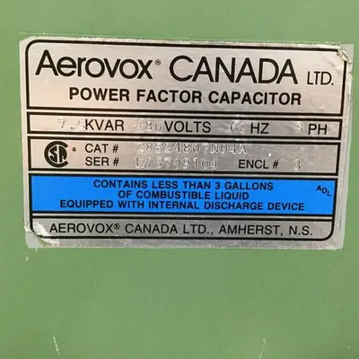 Used AEROVOX C85Z4807N04A Capacitors Michigan US | Ideal Machinery #1275146