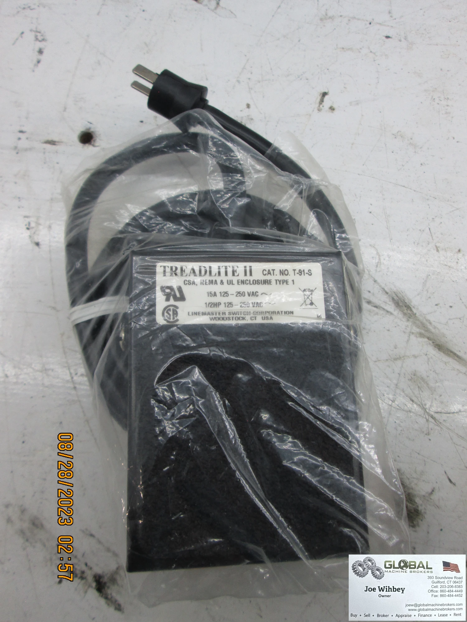 Linemaster Treadlite 2 15amp foot pedal