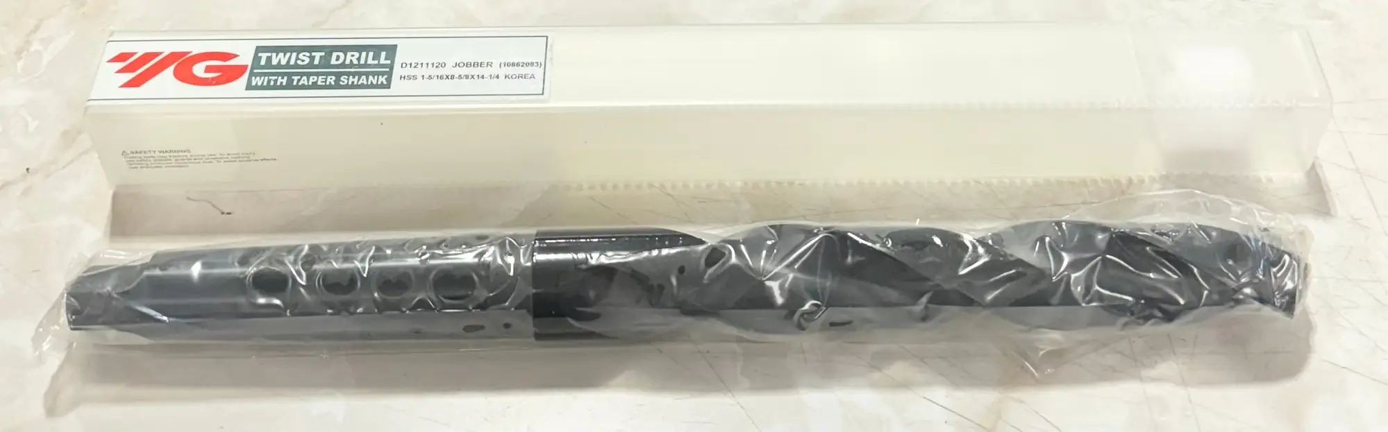 YG 1-5/16" HSS Taper Shank Drill 4MT Black Oxide 118 Deg