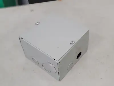 6"x6"x4" Screw Cover Junction Pull Box, 8 Knockouts