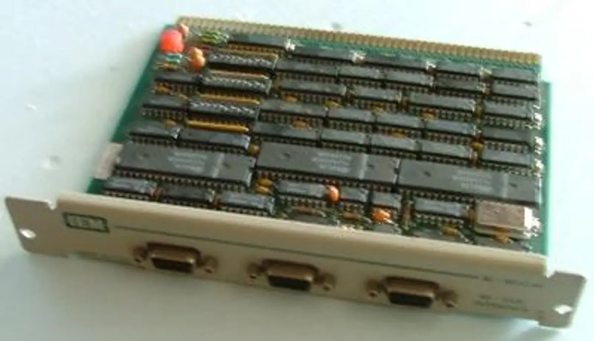 QTY. 1. IEM RI-8632 3 PORT RS-232C BOARD FOR HP382...