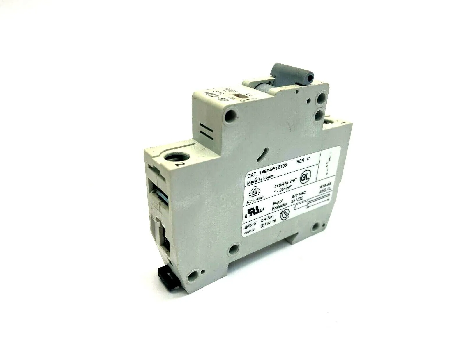USED ALLEN BRADLEY SUPPLEMENTARY PROTECTOR B TRIP