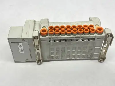 VV5QC11-08N7FD0-D0S | SMC  Pneumatic Manifold Assembly 8-Station - Used