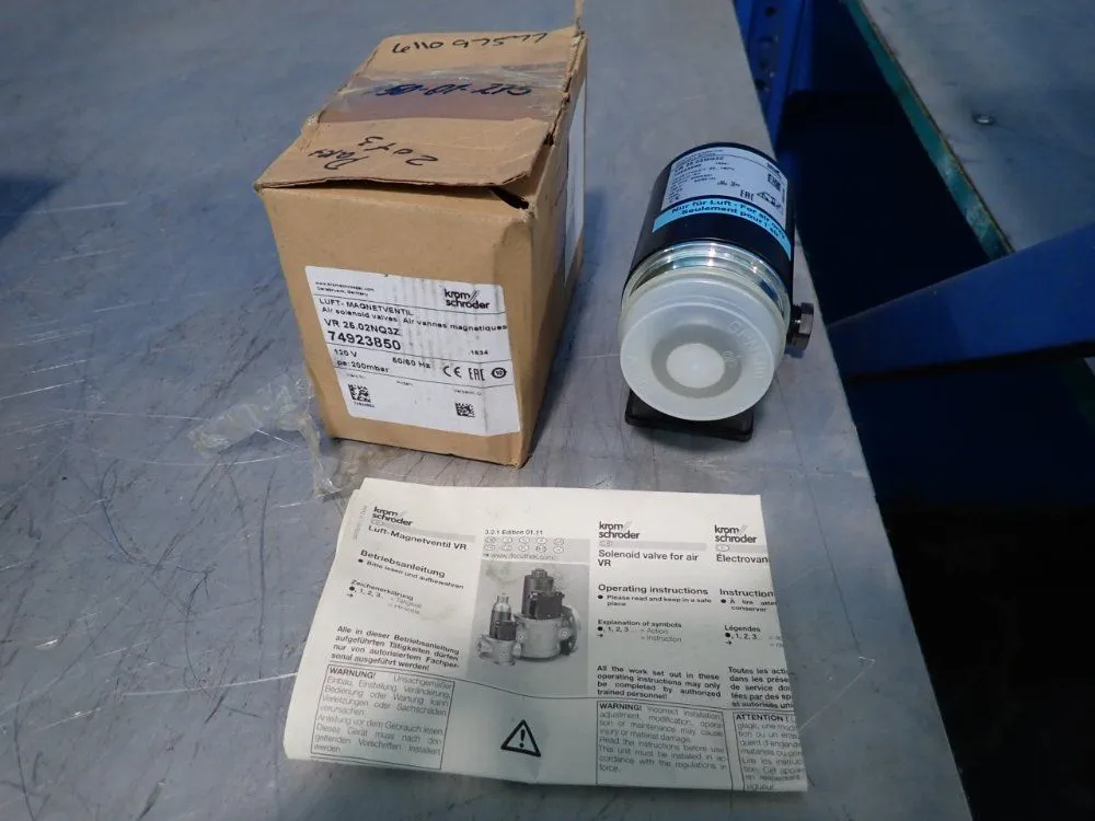 New | in-Stock KROM SCHRODER VR25.02NQ3Z Solenoid Valves Ohio US | HGR 24 #914455