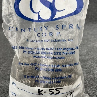 New | in-Stock Century Spring K-55 Miscellaneous MRO California US | Davliegogo LLC #1708465
