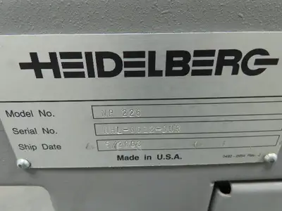 Used HEIDELBERG _UNKNOWN_ Miscellaneous MRO Indiana US | Arrow Industrial #635688