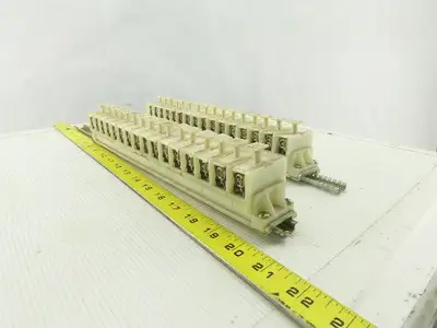Allen Bradley 1492 CE DIN Rail Fuse Holder With Mixed Fusetron Fuse Lot Of 32