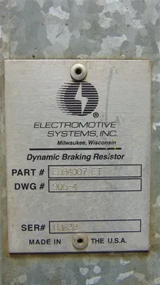 Electromotive Systems EDB4007 ET Dynamic Braking Resistor Used
