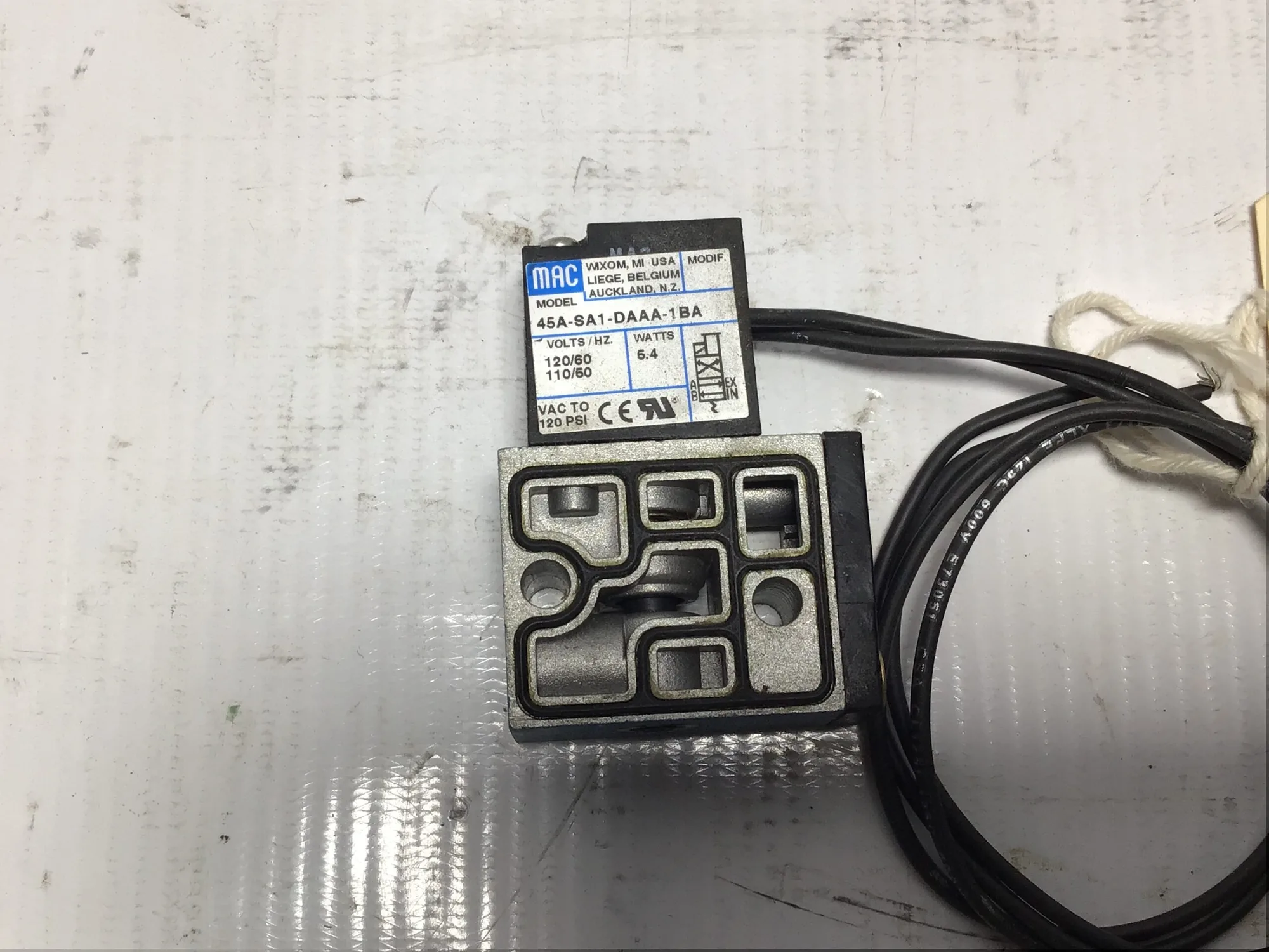 MAC 45A-SA1-DAAA-1BA SOLENOID VALVE COIL 110/120V 50/60HZ