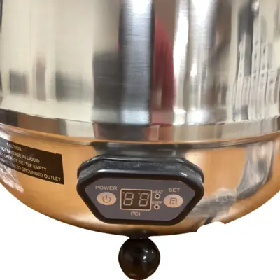 Compass 10L Electric Soup Kettle – Digital Controls, 400W, Stainless Steel, 200°F Max