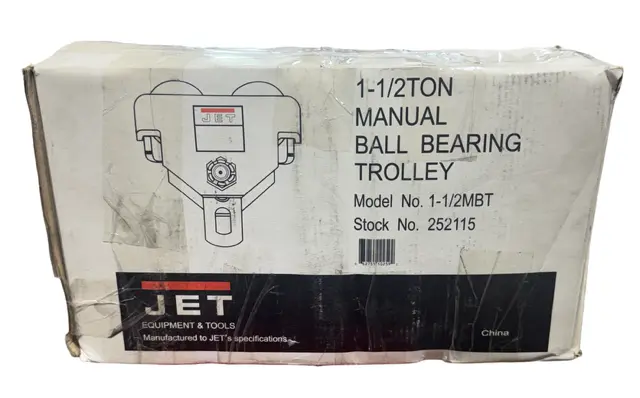 JET 1-1/2 Ton Manual Ball Bearing Trolley 252115
