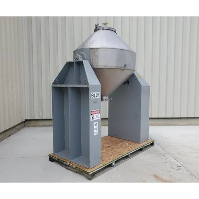 Komline Sanderson 30 Cu Ft Stainless Double Cone Blender Rotary Conical