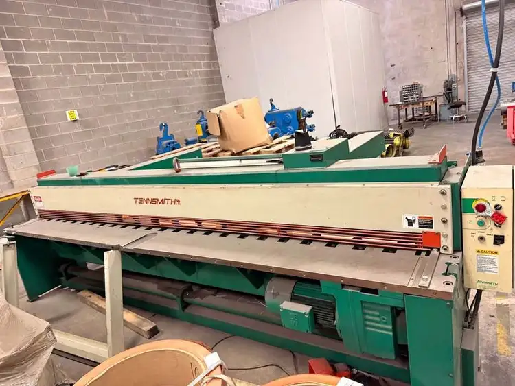 Used 2005 TENNSMITH LM1214 Power Squaring Shears (Gauge) Texas US | Used Fab Machines #1269214