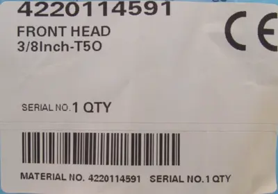 NEW ATLAS COPCO 0313-22R2 EXTENSION C0118.F.10 WTO048716 4220114591 3/8"-T50