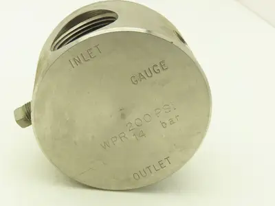 Graco 208-997 Low Pressure Corrosion Resistant Back Pressure Regulator w/Gauge