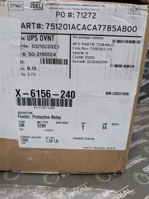 Schweitzer SEL-751 Feeder Protection Relay 751201ACACA7785A800 751#4NJ7 New NIB