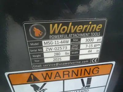 Wolverine Mini Grapple Bucket 44"