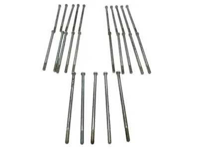 3/8"-16 x 9" Hex Head Bolts 7-3/5" Unthreaded Length LOT OF 25 - New Other