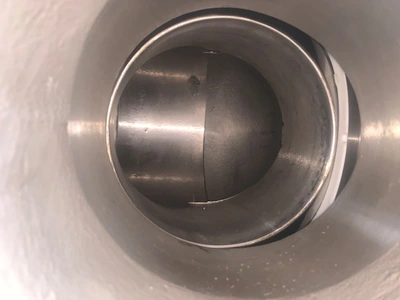 8" Jamesbury 3-way DM150FDFC3600TT Stainless Steel Valve