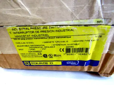 NEW SQUARE D 9012-GCW1 PRESSURE SWITCH SER.C 9012GCW1
