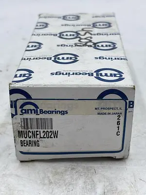 New | in-Stock AMI AMI BEARINGS MUCNFL202W Bearings | ND Industrial Surplus #1212451